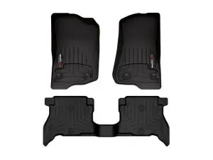 2021-2024 Jeep Wrangler| Gladiator WeatherTech Front and Rear Floorliners-Black-441313-1-5-WT