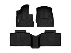 2021-2025 Ford Explorer WeatherTech Front and Rear Floorliners-Black-4417161-4415752-WT