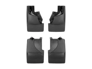 2022-2024 Ford Bronco WeatherTech No Drill Mud Front and Rear Flaps-Black-110162-120162-WT