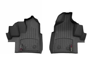 2022-2024 Ford Transit-150| Transit-250| Transit-350| Transit-350 HD WeatherTech Front Floorliner for Vinyl Floors-Black-4419041V-WT