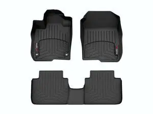 2023-2025 Honda HR-V WeatherTech Front and Rear Floorliners-Black-441746-1-2-WT