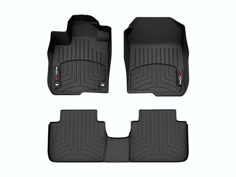 2023-2025 Honda HR-V WeatherTech Front and Rear Floorliners-Black-441746-1-2-WT