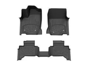 2024-2025 Lexus| Toyota GX550| Land Cruiser WeatherTech Front and Rear Floorliner HP-Black-441874-1-2IM-WT
