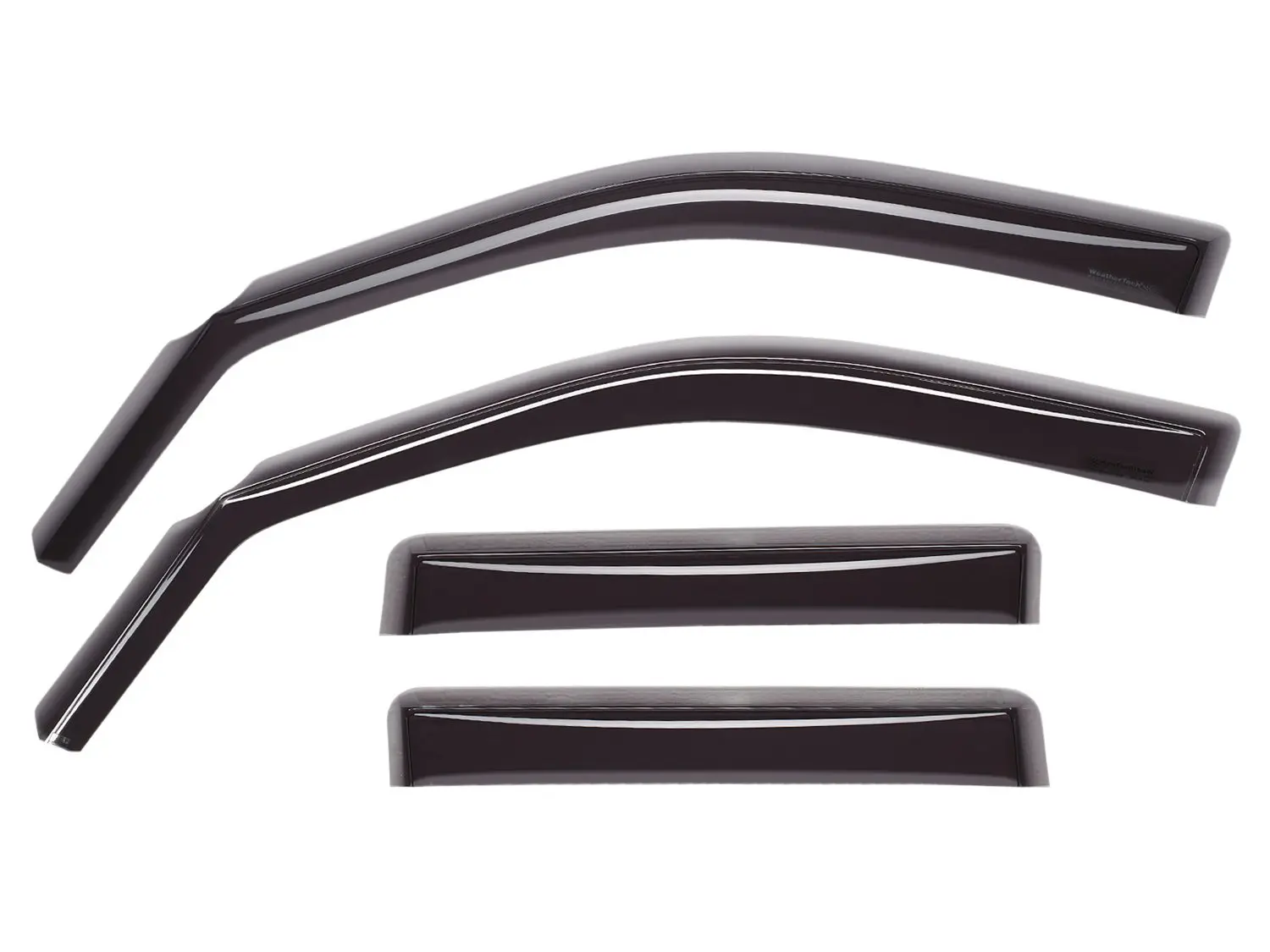 2024 Toyota Tacoma WeatherTech Front and Rear Side Window Deflectors-Dark Tint-821080IM-WT