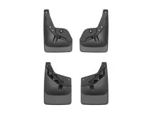2024 Toyota Tacoma WeatherTech No Drill Mud Front and Rear Flaps-Black-110184-120184-WT