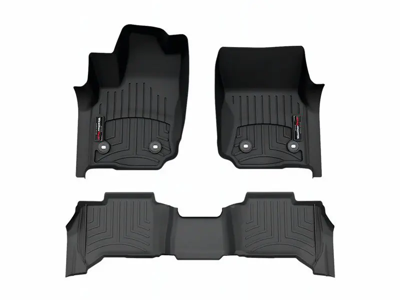 2025 Toyota 4Runner WeatherTech Front and Rear Floorliners-Black-441919-1-2-WT