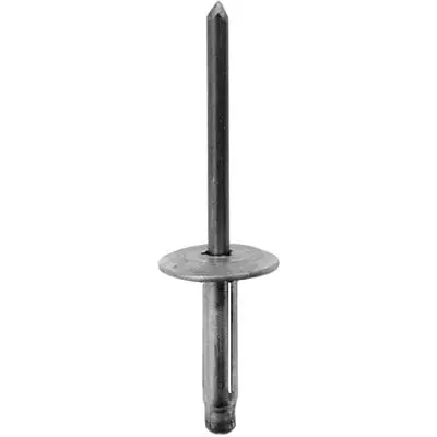 3/16" Aluminum Leg Ret Rivet 5/8" Flange Grip to 23/64" - PK 25-WF55954