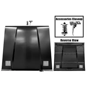 1966-1977 Ford Bronco Hood w/ 2" Cowl w/ Vents-DYN3750A