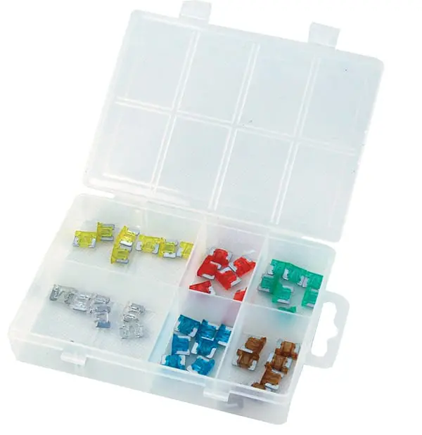 Assortment Tray Low Profile Mini Blade Fuses - 100 Pcs-AT1413