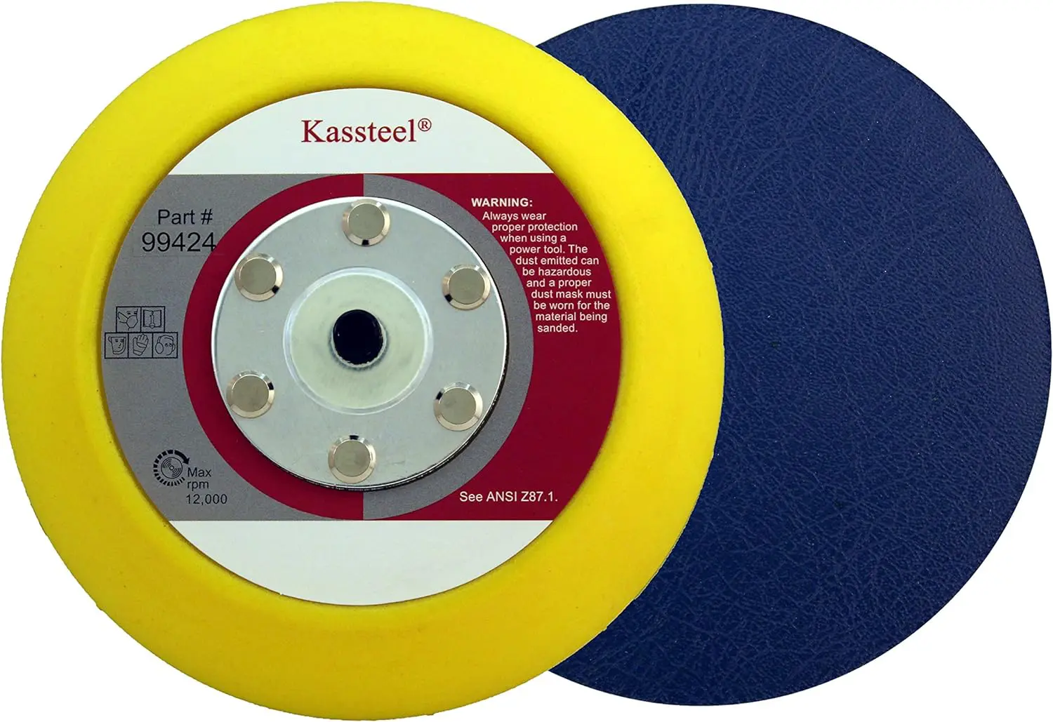 BACK-UP PAD 6" D.A. - HOOK and LOOP-ABS20-71600