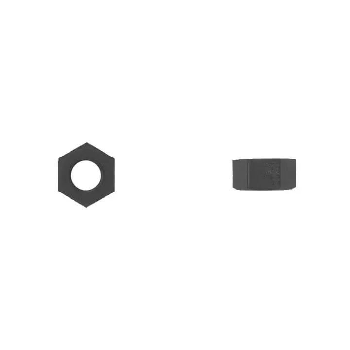 Black Nylon License Plate Nut 6 - 1.00mm 10mm Hex Size-WF69356