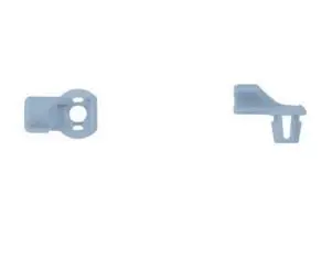 Blue Nylon Door Rod End Clips 4.0mm Rod Size