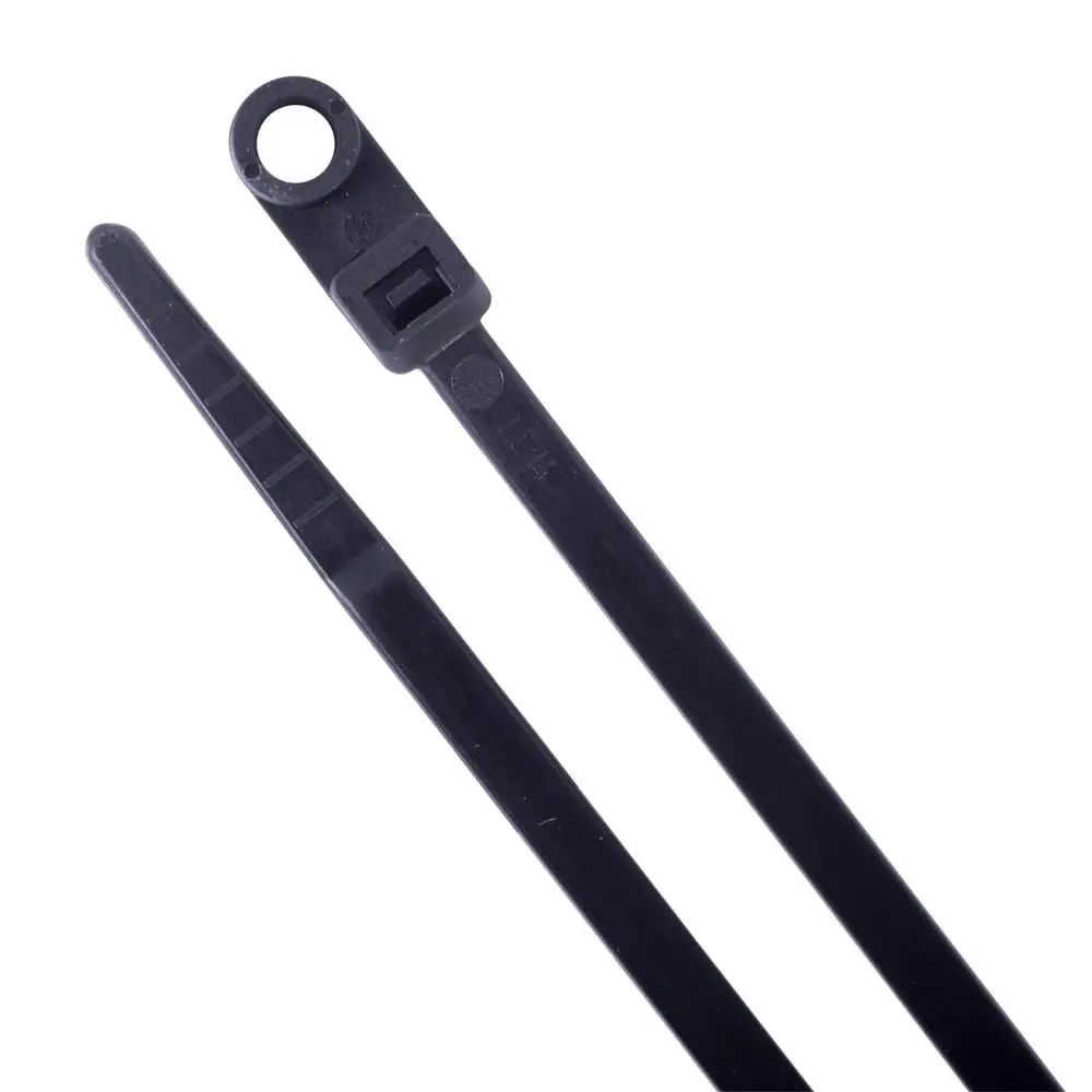 Cable Tie 15" Heavy Duty w/Mount Hole Black - PK 25-ES10194