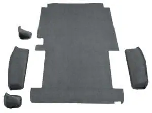 Cargo Area 1975-1983 Ford E-250 Econoline Short Rear Fits 108 Wheel Base Cargo Area Cutpile-21216 top