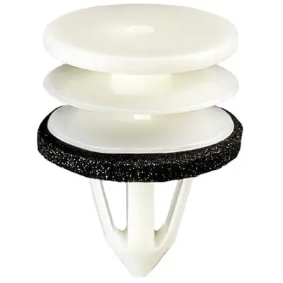 Door Panel Retainer 9mm Hole 19.5mm Head w/Seal 26mm Stem - PK 15-WF40573