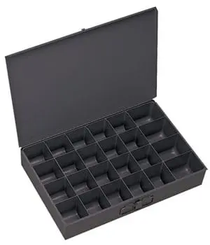 Large Metal Compartment Box