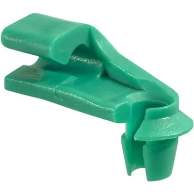 Lock Rod Clip Plastic Left 4mm Rod Green Nylon - PK 25-WF49274