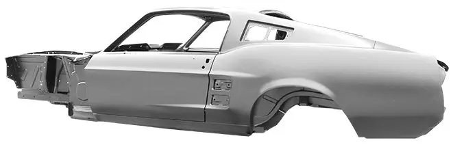 1967 Ford Mustang Full Body, Fastback-DYNMS67FB