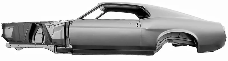 1970 Ford Mustang Full Body, Fastback-DYNMS70FB
