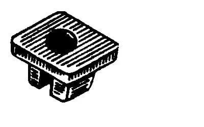 Nylon Nut #10 Screw Hole 9mm Square-WF34550-P