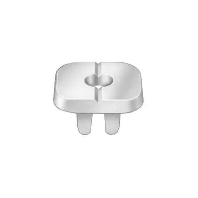 Nylon Nut # 8 Screw Hole 8mm Square-WF34520-P