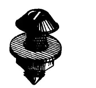 Nylon Nut and Screw Set License Plate - PK 25-WF34274