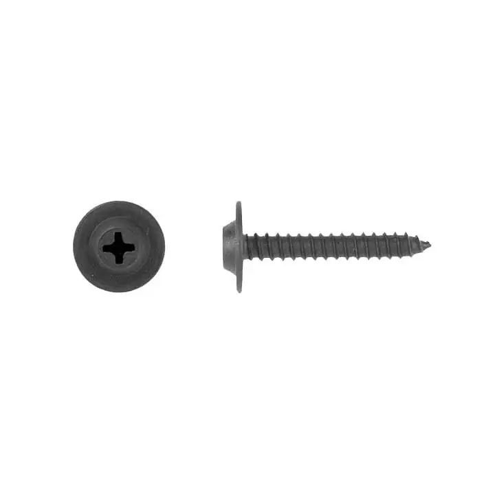 Phillips Black Flat Top Screw 8 x 1"