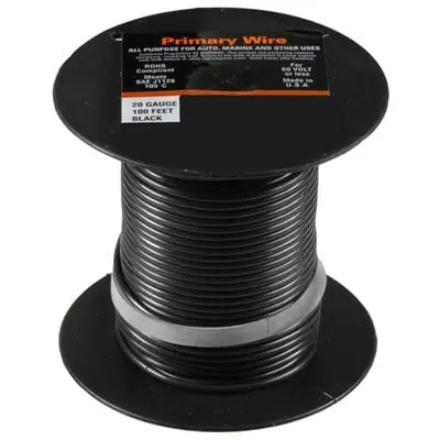 Primary Electrical Wire 100' Roll - 20 GA-ES0020A