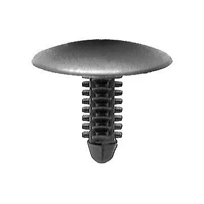 Push Nail 1/4" Hole x 3/4" Long 1" Head Black - PK 50-WF41645