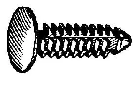 Push Nail 1/4" x 15/16" Long-1/2" Head Black - PK 25-WF42004