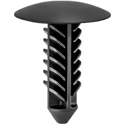 Push Nail 6.3mm Hole-23mm Long-18mm Head Black - PK 25-WF42164