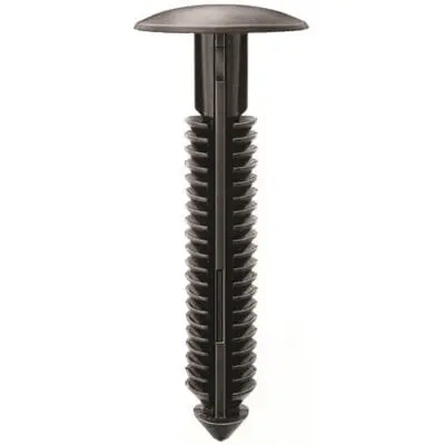 Push Nail 6.3mm Hole x 43mm Long-18mm Head Black - PK 25-WF42124