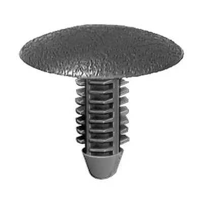 Push Nail 7mm Hole-26mm Long-25mm Head Black - PK 50-WF42155