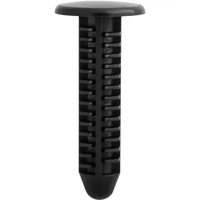 Push Nail 7mm Hole x 30mm Long-14mm Head Black - PK 25-WF42084