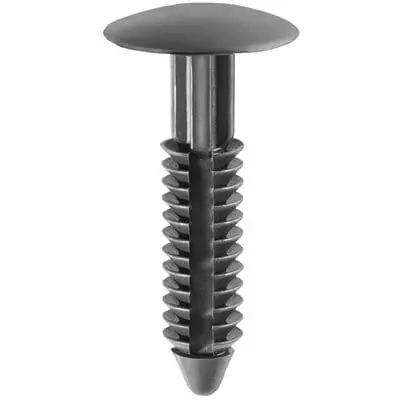 Push Nail 7mm Hole x 37mm Long-17.5mm Head Black - PK 50-WF42105