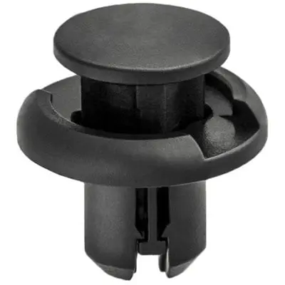 Push Pin Nail 10mm Hole-20mm Washer- 5mm Grip Black-WF46440-P