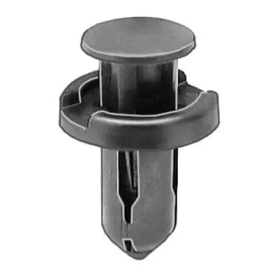 Push Pin Nail 10mm Hole-20mm Washer- 7mm Grip Black-WF46430-P