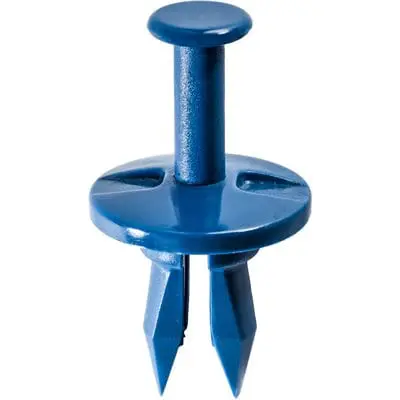 Push Pin Nail 1/2"Hole-1"Washer- 3/16"Shoulder Blue - PK 25-WF46194