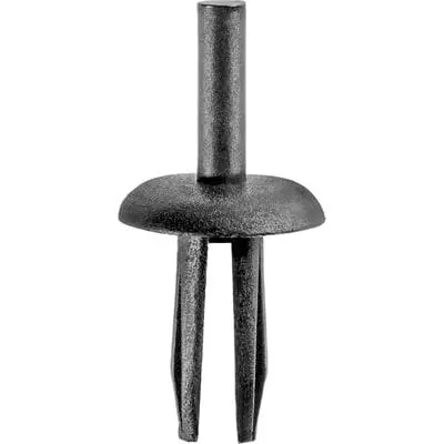 Push Pin Nail 1/4"Hole- 9/16" Washer Black - PK 50-WF46035