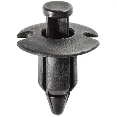 Push Pin Nail 7mm Hole-15mm Washer- 14mm Stem Black - PK 15-WF46693