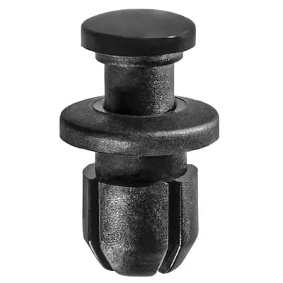 Push Pin Nail 8mm Hole-11mm Washer Black - PK 10-WF44143