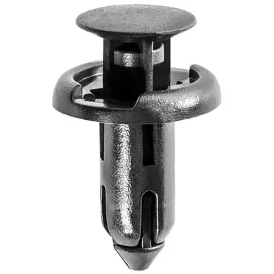 Push Pin Nail 8mm Hole-18mm Washer- 15mm Stem Black-WF46480-P