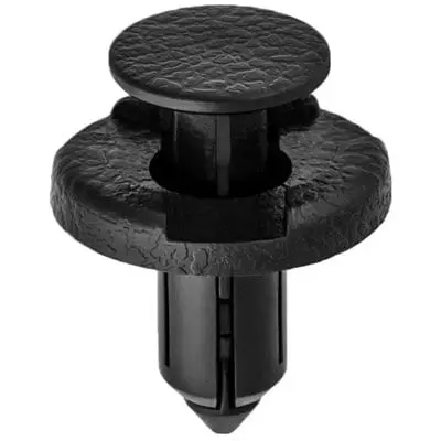 Push Pin Nail 8mm Hole-20mm Washer- 13mm Stem Black-WF46490-P