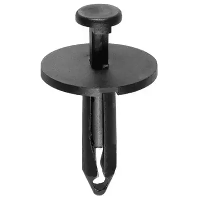 Push Pin Rivet 7mm Hole-25mm Washer 29mm Stem Black - PK 15-WF46763