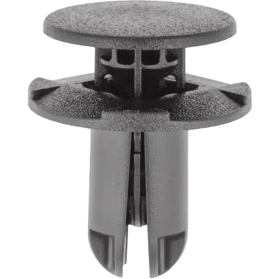 Push Pin Rivet 8mm Hole-18mm Washer-14mm Stem Black - PK 15-WF46023