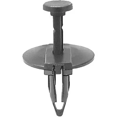 Push Pin Rivet 8mm Hole-25mmW- 3mm Shoulder Black - PK 25-WF46084