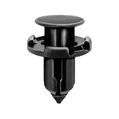 Push Pin Rivet 9mm Hole-18mm Washer-12mm Stem Black-WF46400-P