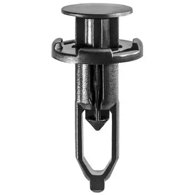 Push Pin Rivet 9mm Hole-18mm Washer- 28mm Grip Black-WF46370-P