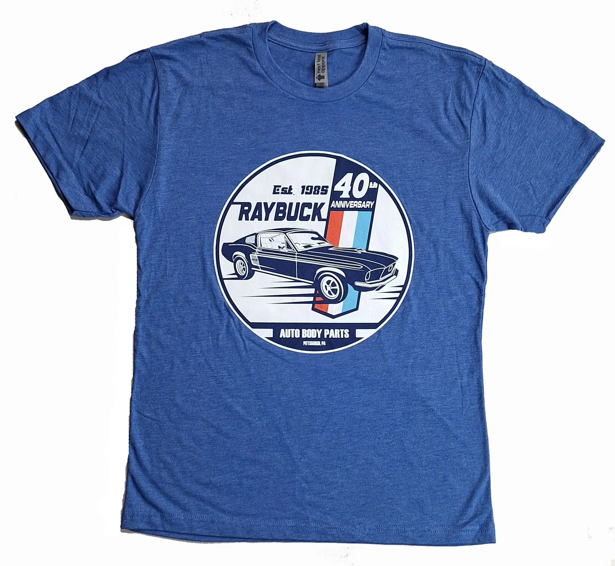 Raybuck 40th Anniversary t-shirt blue