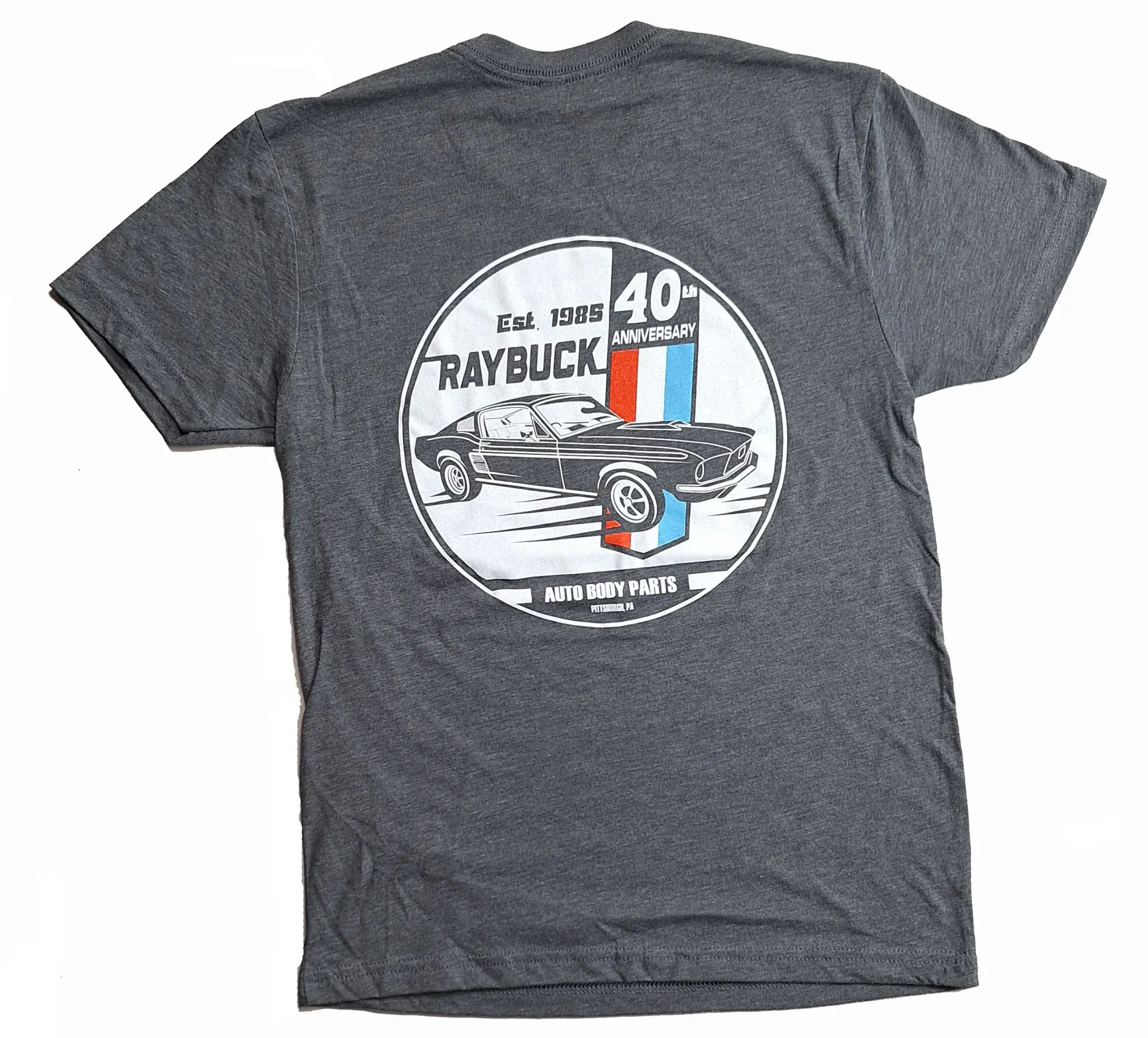Raybuck 40th Anniversary t-shirt gray